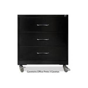 Arquivo de Aço volante com 3 Gavetas 