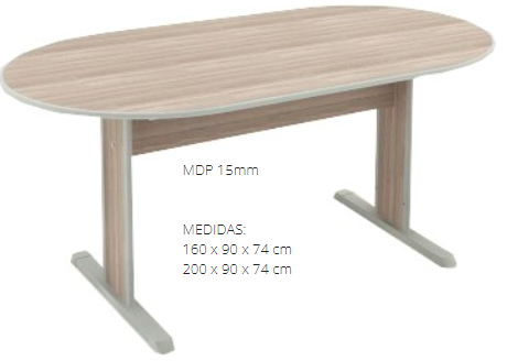 Mesa de Reunião Oval