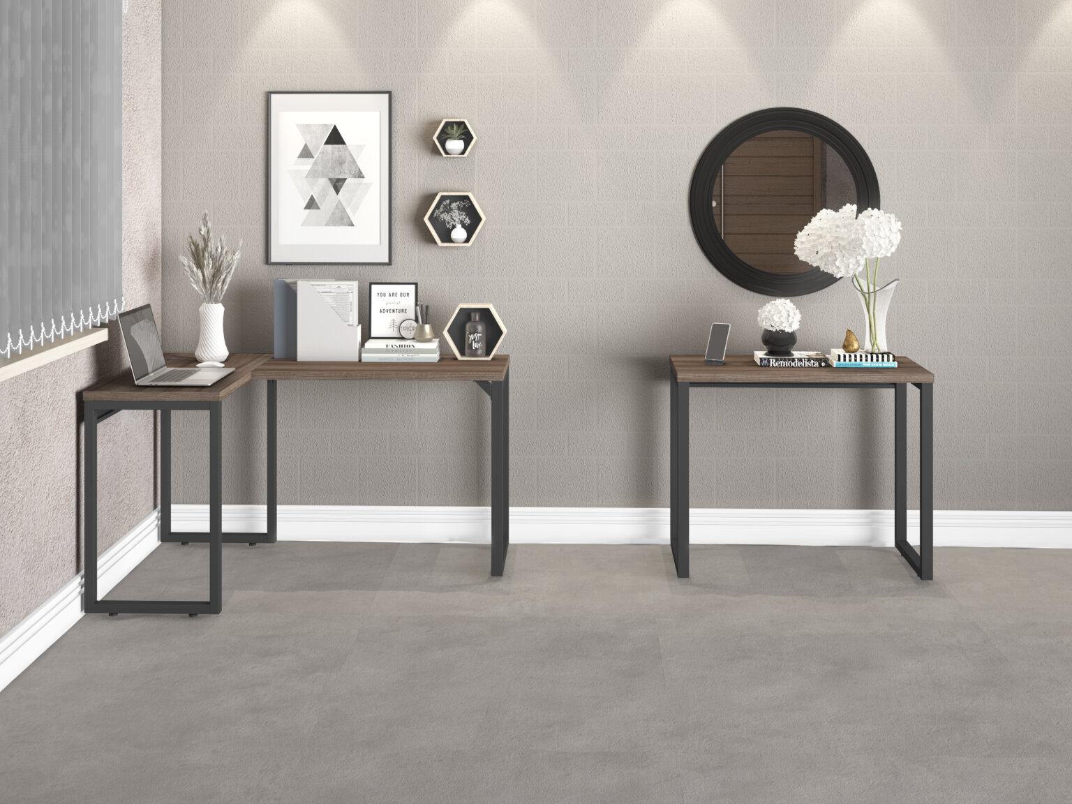 Mesa em L Home Office