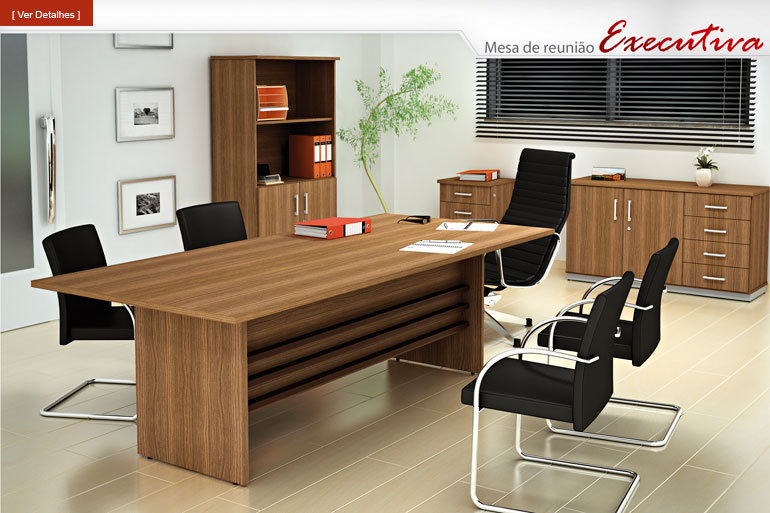 Mesa de Reunião retangular
