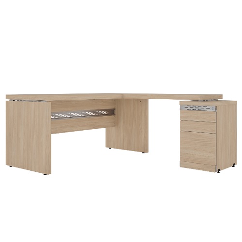 Conjunto Mesa / gaveteiro Pedestal