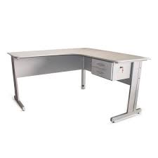 Mesa em L pé em aço